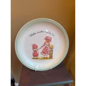 Holly Hobbie Plate 1972 Collectors “Mother is Another Name for Love” VTG Retro